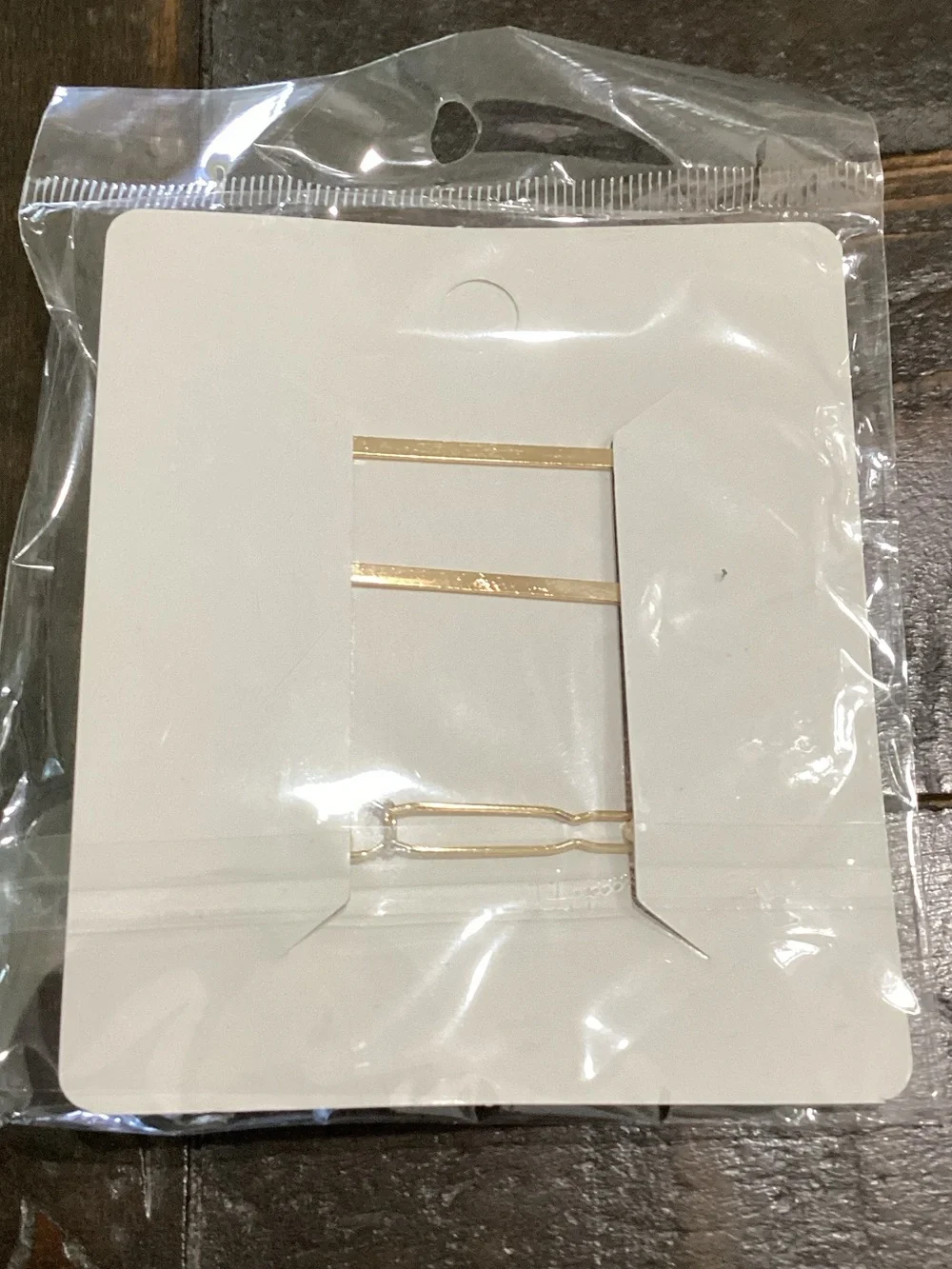 IC COLLECTION Gold Heart Crystal Hair Clip Set‎ - Iridescent
